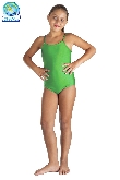 BODY LYCRA SPALLINE TINTA UNITA VERDE BAMBINA
